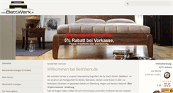 Desktop Screenshot of bettwerk.de